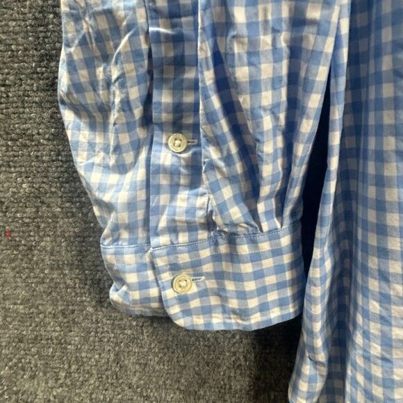 Ralph Lauren 5XB Polo Blue and White Shirt Pink Pony Big and Tall "Big" Button - Picture 11 of 14